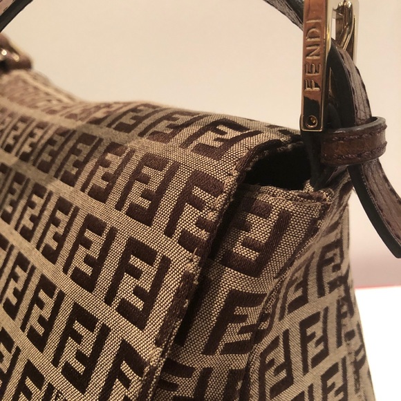 SOLD** FENDI Zucchino Mama Baguette canvas bag - Picture 4 of 8